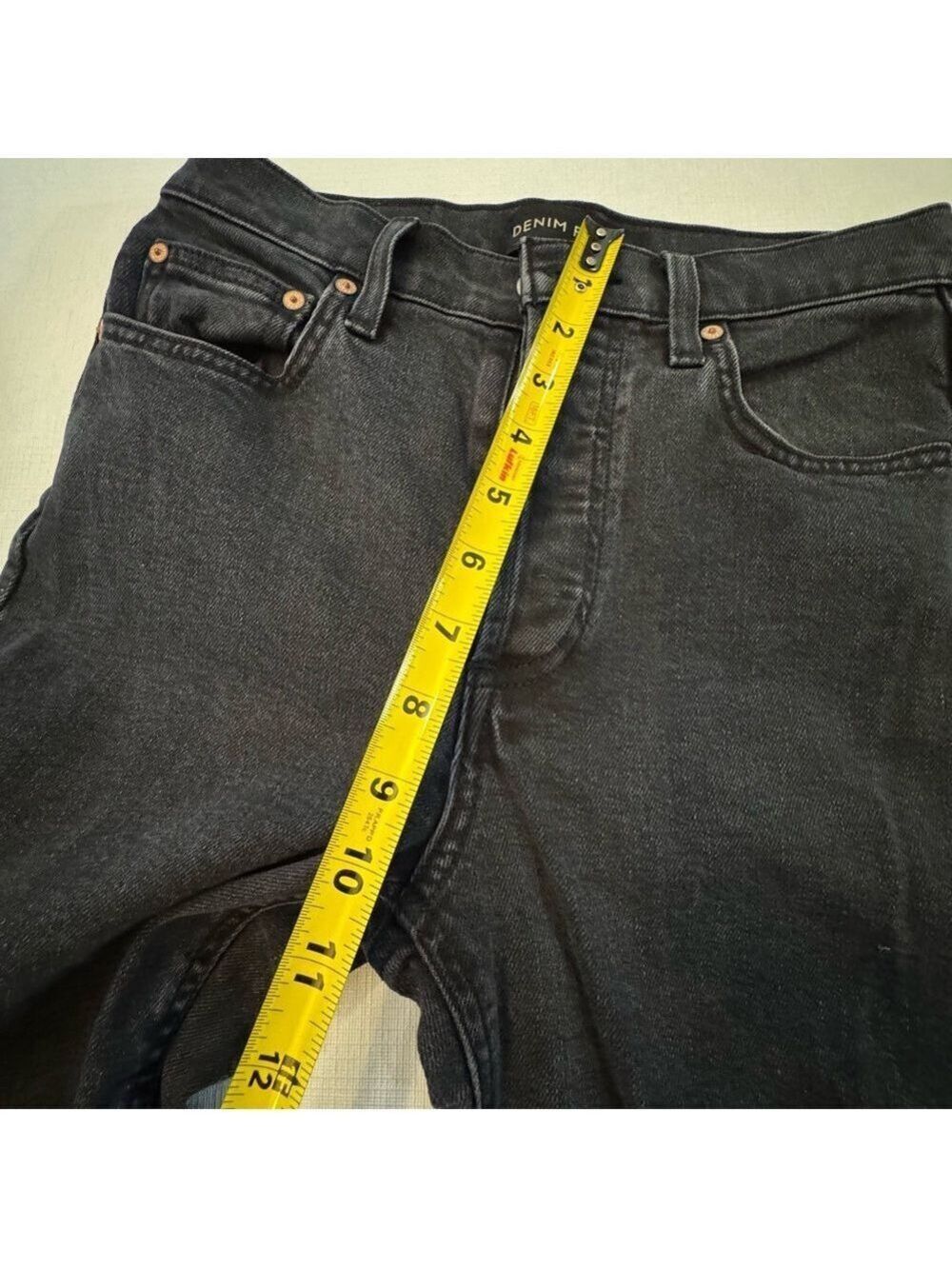 Denim Forum ARLO high Rise Straight Leg Jeans High-Waisted Size 24 - Picture 9 of 11